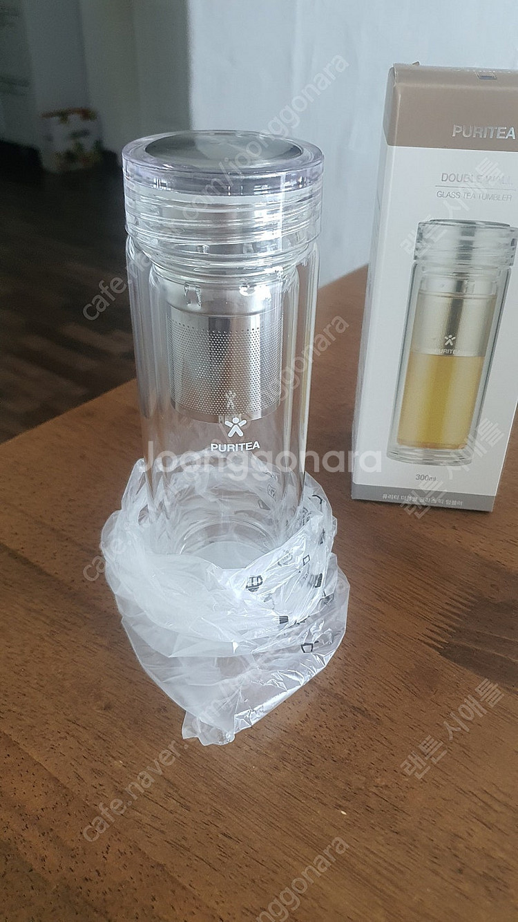 퓨리티 더블월 글라스 티 텀블러 새상품2개입니다--4
