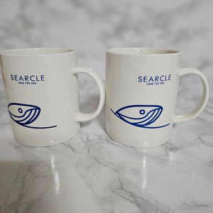 새상품-해양환경 브랜드 '씨어클' 머그 2p SEARCLE SAVE THE SEA