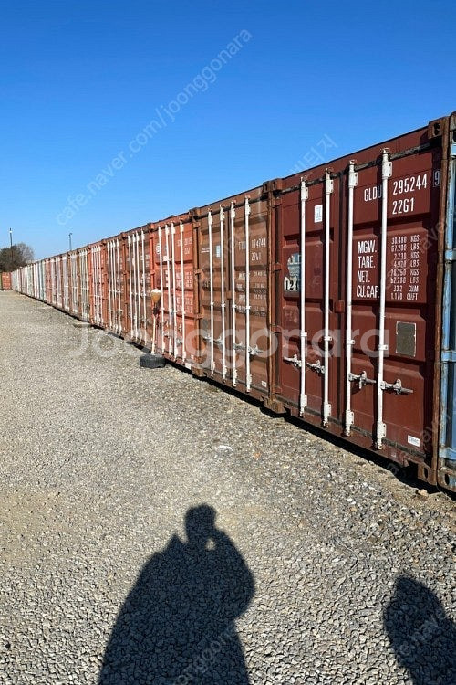 수출용 컨테이너 20피트 폭 2.4미터 길이 6미터 높이 2.6미터--0