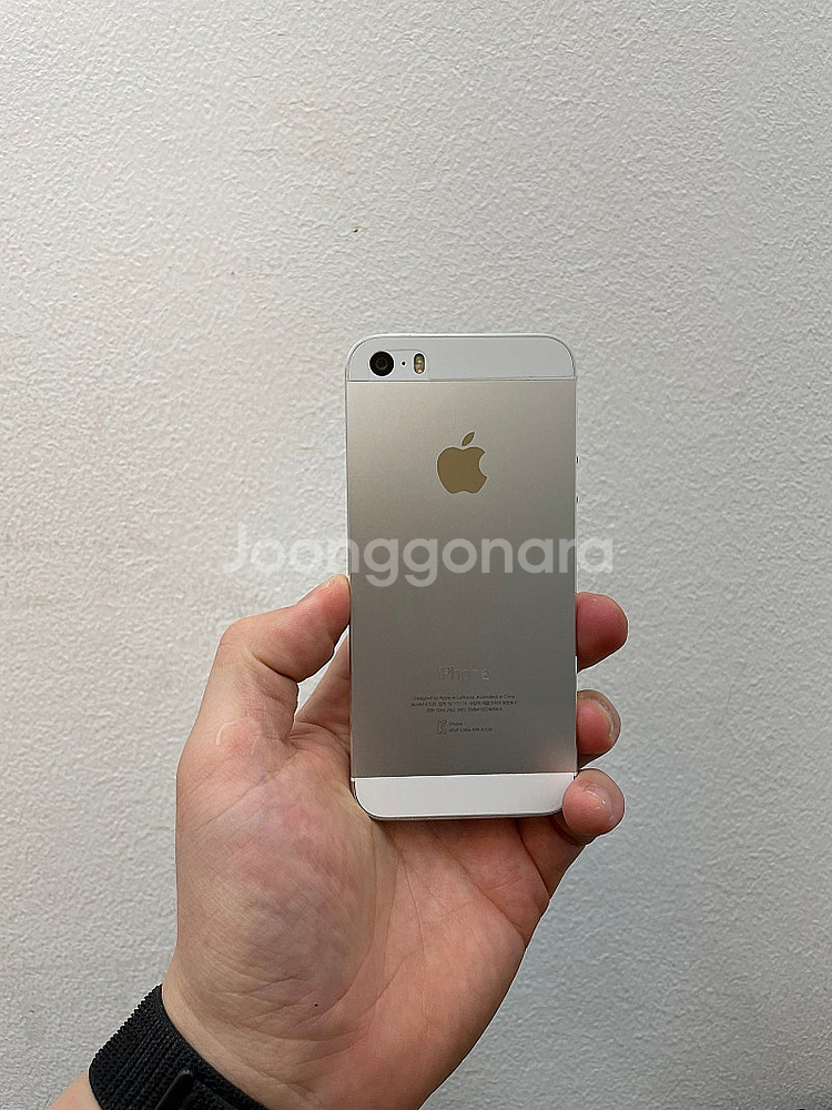 아이폰5S 실버 16GB 배터리100% 상태좋은 중고1...--1