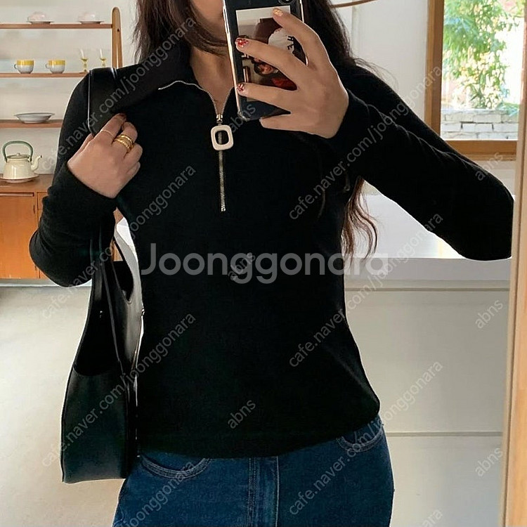 비아드젠 마야 카라 집업 탑 블루 Maya collor...--0