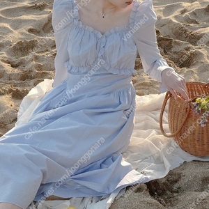 플로움 뉴 치치 드레스 원피스 블루 New Chichi Dress (Sky Blue)