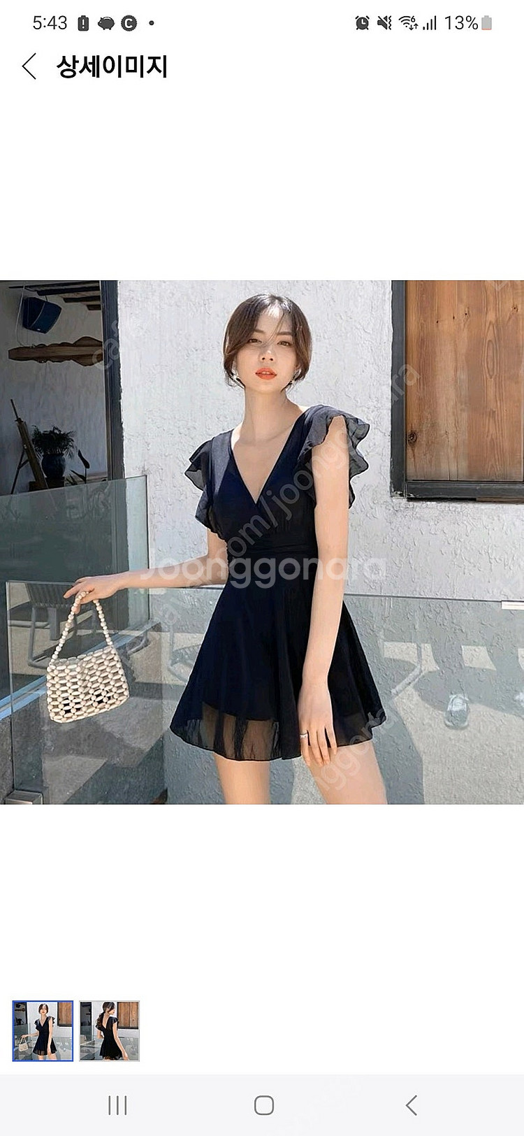 블랙 원피스 수영복--0