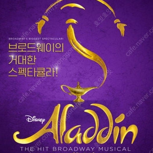 [원가/안전거래] 뮤지컬 알라딘 5/11 일 3시 R석 1층 10열 1석 판매 김준수, 강홍석, 민경아