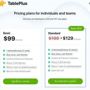 MAC용 웹편집 도구 Nova / 데이터베이스 도구 TablePlus 라이센스 판매합니다.