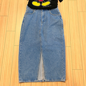 자라 데님 롱스커트