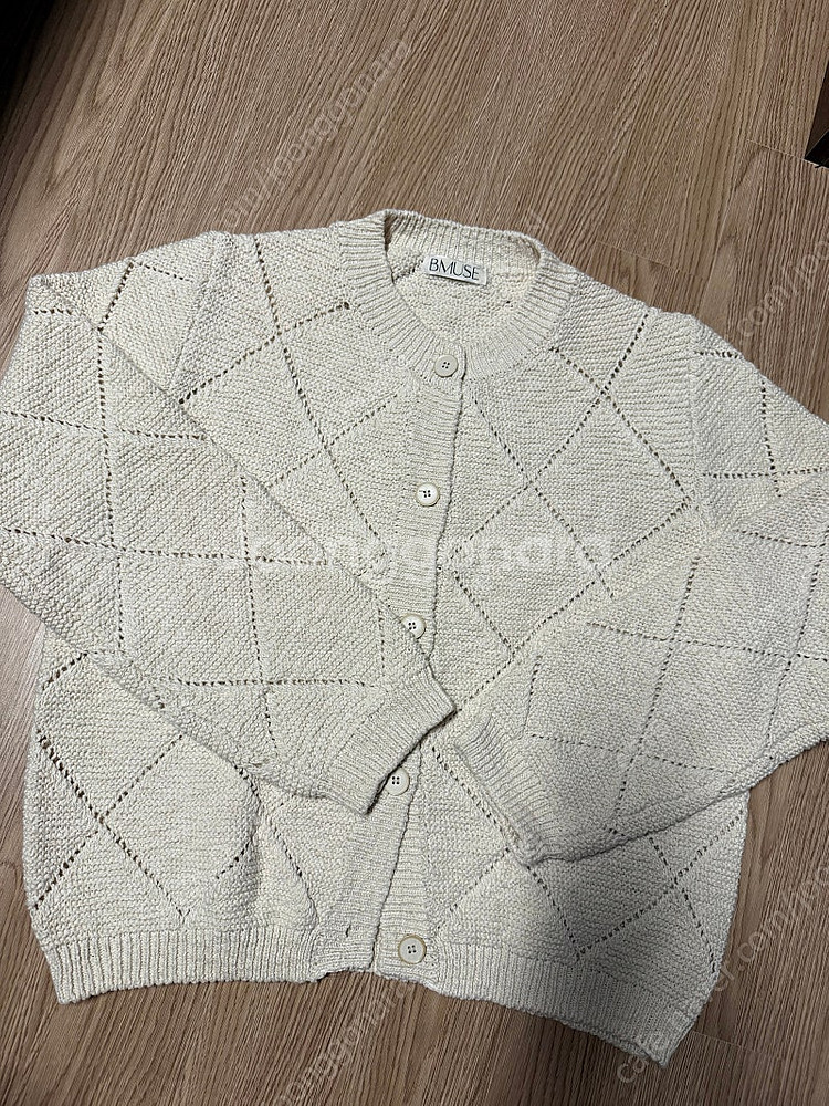 비뮤즈 베뉴엣 리아가디건 슬리브리스 세트 크림베이지(오...--1
