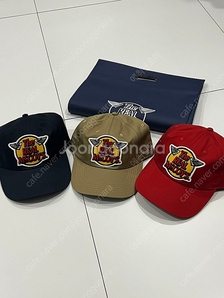 리얼맥코이 캡 모자 (네이비/레드/카키)--0
