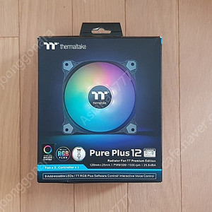 써멀테이크 Pure Plus12 120mm LED 팬 2박스 팝니다.