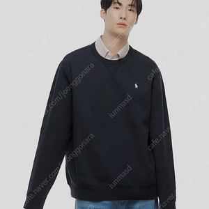 폴로 더블니트 스웨트셔츠 네이비 M