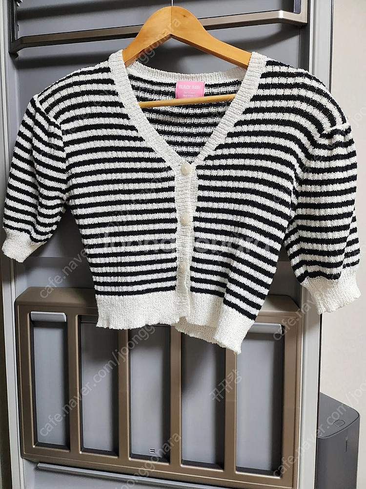 블랙바비 패드 가디건--0