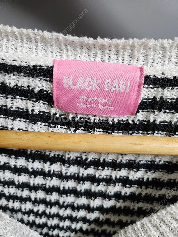 블랙바비 패드 가디건--2