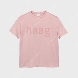 haag 헤이그 벌스데이 티셔츠 핑크 새상품 택포
