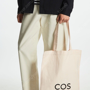 [새상품/택포] COS 코스 캔버스 토트백 에코백