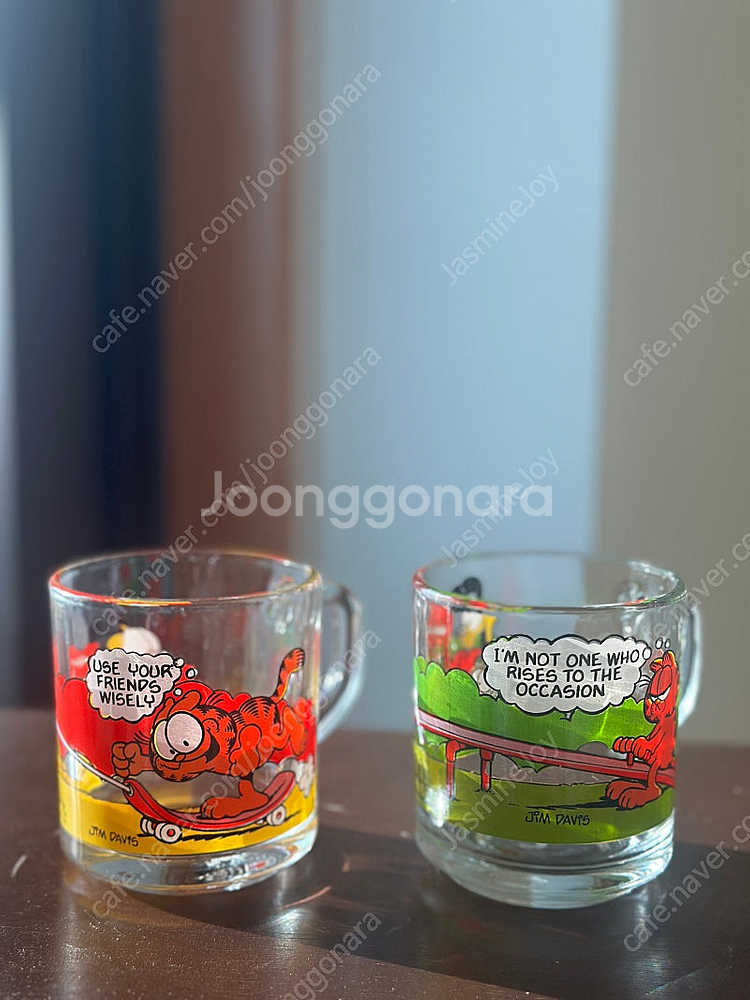 빈티지 앵커호킹 가필드 맥도날드 글라스컵 2pc--2