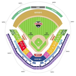 5월18일 일요일 광주 기아타이거즈 vs 두산베어스 3루 EV석 외야자유석 2-4연석
