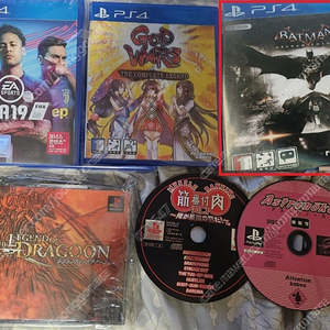 ps4 갓워즈 ps4 배트맨아캄나이트, 피파2019+플1 서비스 - 이 많은게 몽땅 25000냥!!!