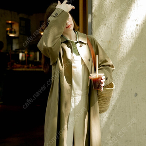 새상품 정가298000원 르니나 트렌치 코트 트렌치코트 BILLY trench coat_dark green lenina