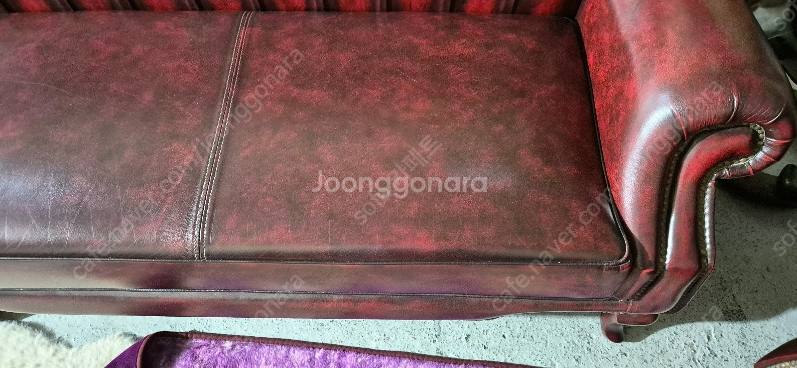*판매* 체스터필드 이태리 전체 천연 가죽 4인+1인 ...--9