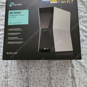 티피링크 Archer BE805 BE19000 트라이밴드 Wi-Fi 7 기가 공유기 팝니다