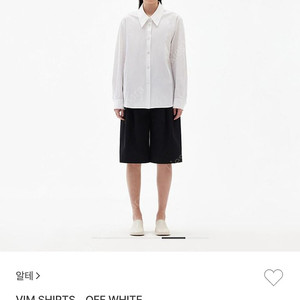 (새상품) alte 알테 VIM SHIRTS 셔츠 블라우스 (OFF WHITE) free사이즈