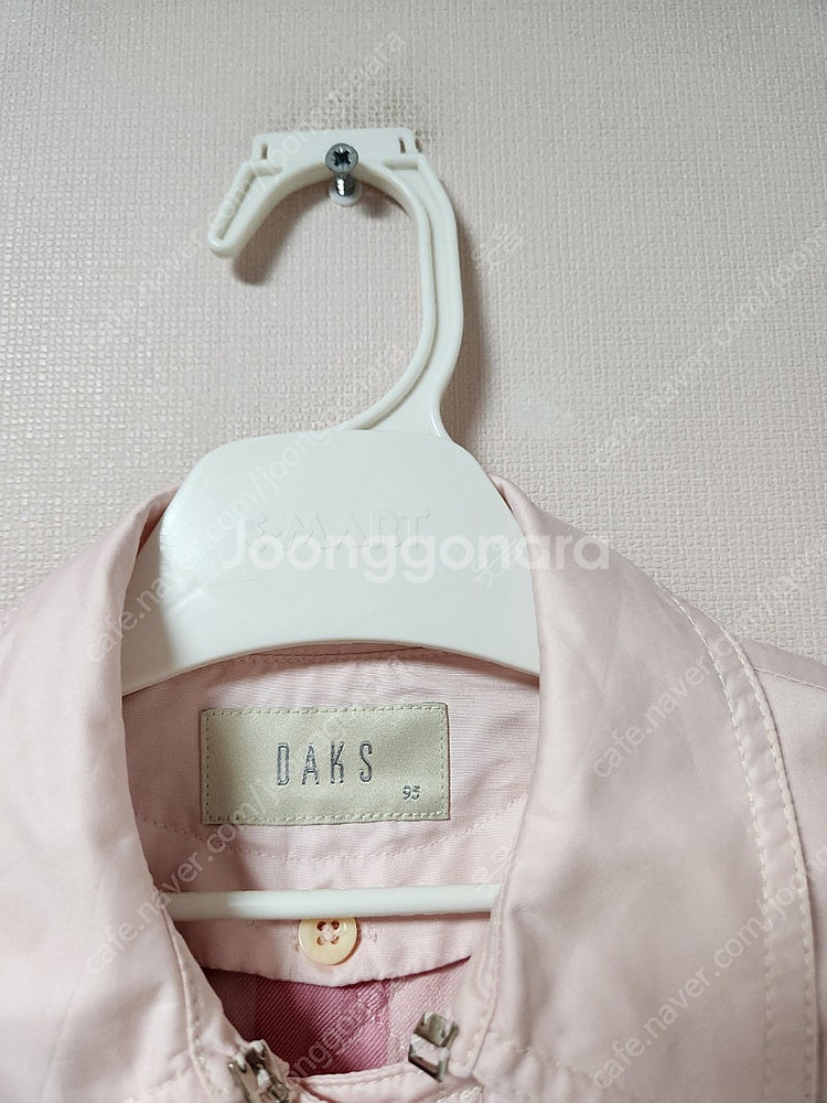 95사이즈(아동용) 닥스 핑크색 트렌치코트--7