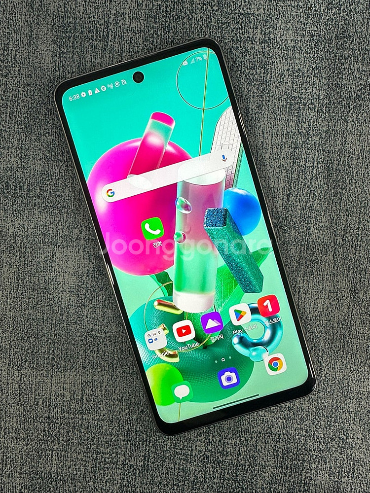 LG Q92 128G 화이트 21년 11월개통 무잔상 ...--2