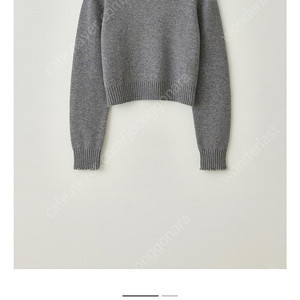 타낫 wave round knit pullover gray