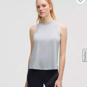 룰루레몬 초경량 커버업 탱크탑 [새상품] Ultralight Hip Length Tank 베이비블루 사이즈6