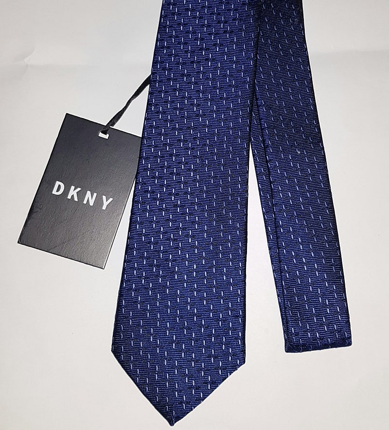 새제품) 15만원 DKNY 넥타이 다크블루 실크 무료배송