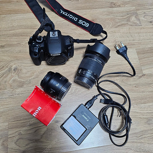 캐논650D + 18-55mm + 50mm