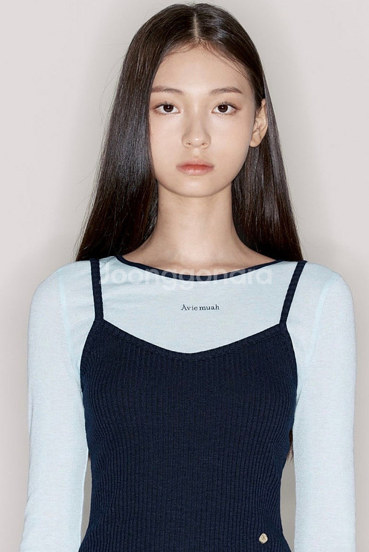 아비에무아 레이어드 저지 탑(새상품/블루1)--1
