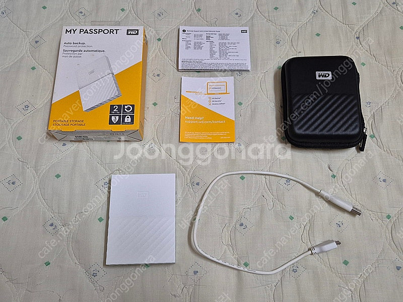 WD 외장하드 2TB / 흰색(화이트)--0