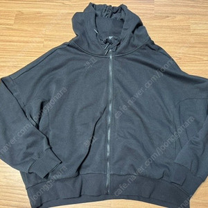 [3XL] H&M 블랙 가오리 블랙 후디집업
