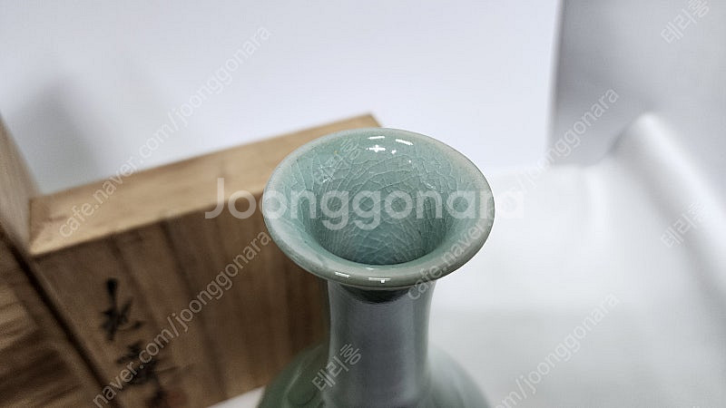 도암 지순탁 고려청자 도자기화병--2