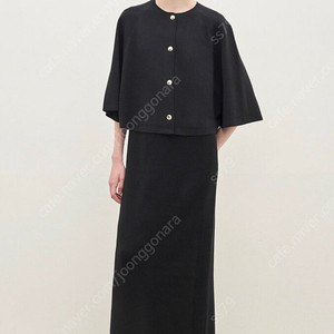 더캐시미어 실크 블렌드 니트 케이프