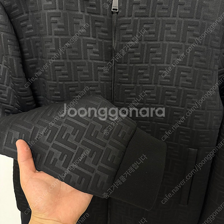 [ 50size ] 펜디 FF모티드 헤비코튼 봄버 블루...--3