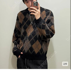 파르티멘토 아가일 니트 M