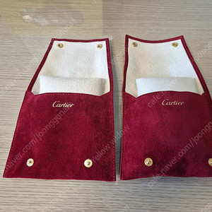 까르띠에 시계, 팔찌 파우치 새상품 2개 일괄
