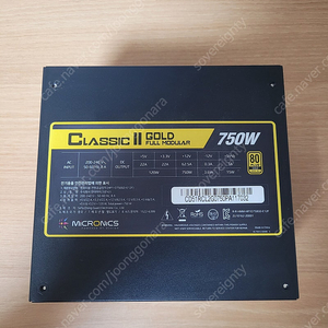 마이크로닉스 클래식II 750w 골드 풀모듈러