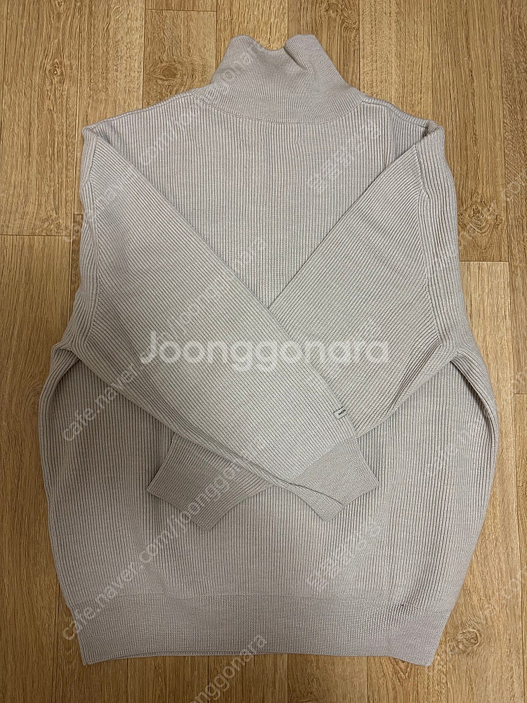 [03] 24AW 어나더오피스 볼륨 하프 집업 니트 E...--5