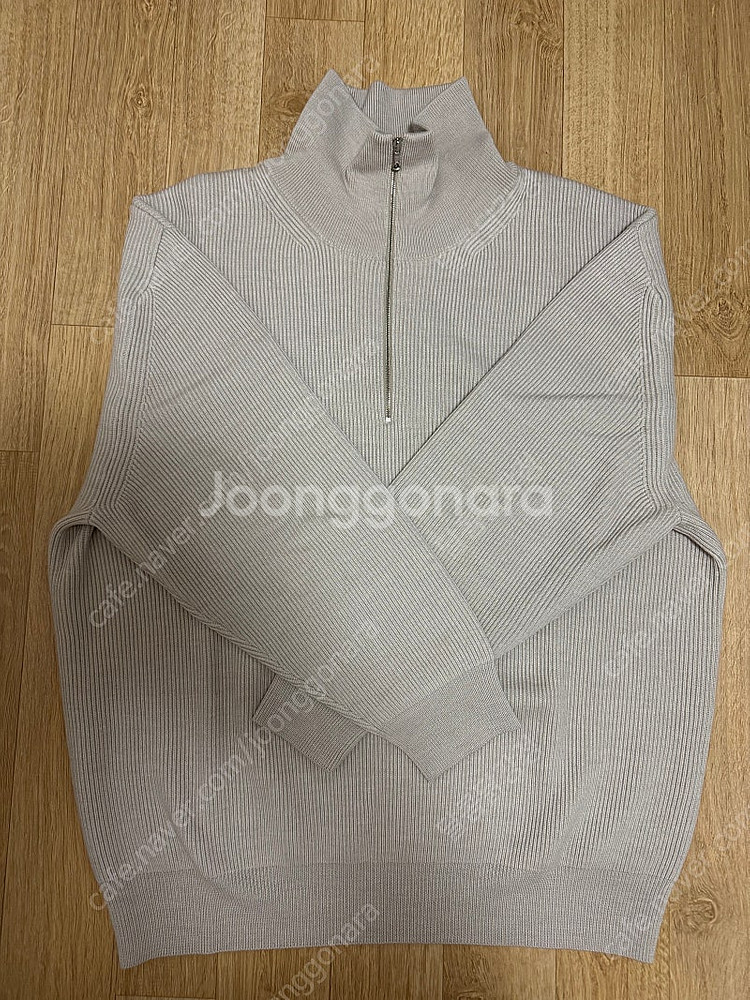 [03] 24AW 어나더오피스 볼륨 하프 집업 니트 E...--6