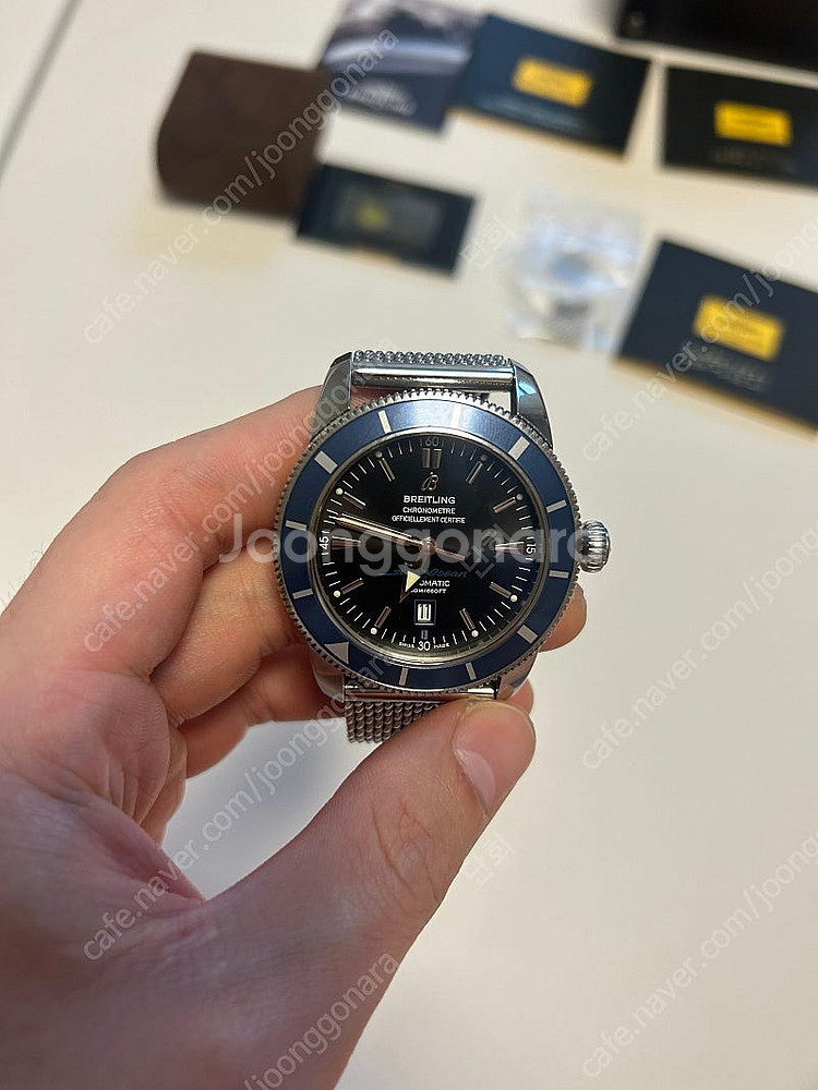 브라이틀링 슈퍼오션 헤리티지 b20 44mm 청판--1