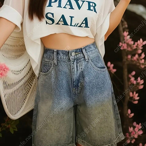 [새상품] 데님 버뮤다 반바지