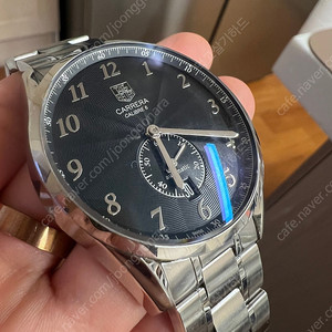 태그호이어 까레라 39mm 헤리티지 논크로노 검판 아라빅 인덱스 스몰세컨즈 오토매틱