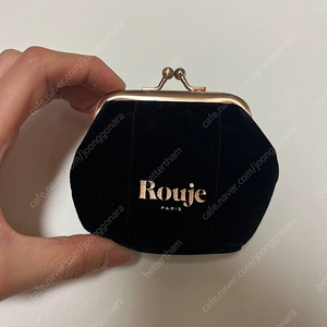 Rouje 루즈 벨벳 파우치 블랙 미개봉 새상품