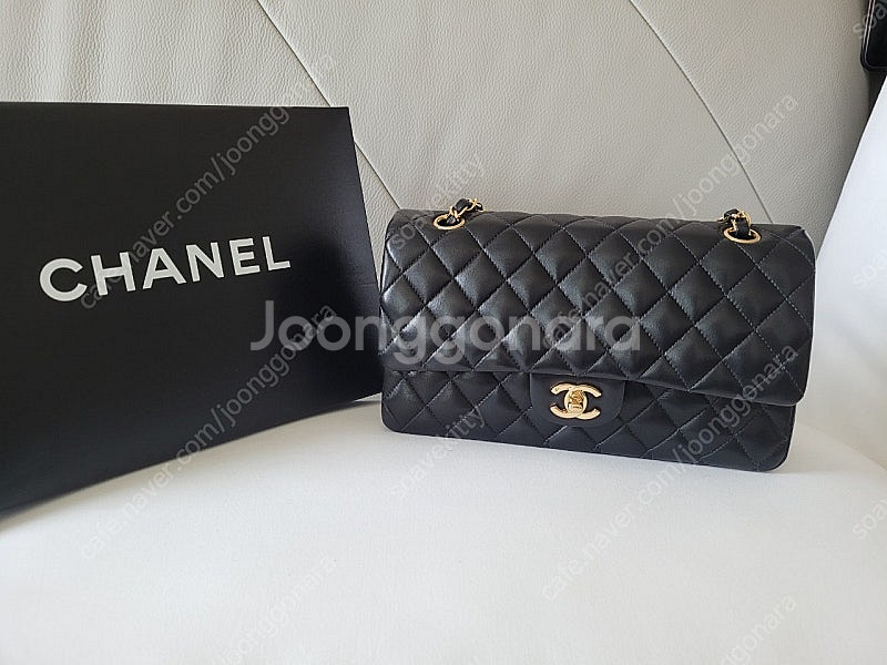 Chanel 샤넬 클래식 CC 램스킨 미듐--0