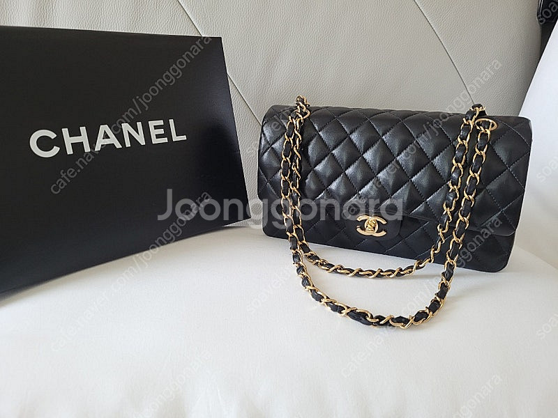 Chanel 샤넬 클래식 CC 램스킨 미듐--9
