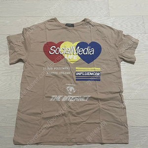 Bershka 버쉬카 소셜미디어 티셔츠