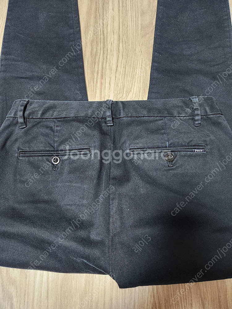 폴로 여성 블랙 치노 팬츠--3